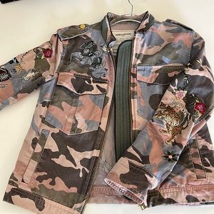 Zadig and Voltaire army denim jacket